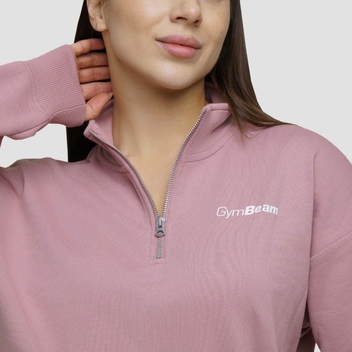 Ženska dukserica Agile 1/2 Zip Woodrose - GymBeam XL