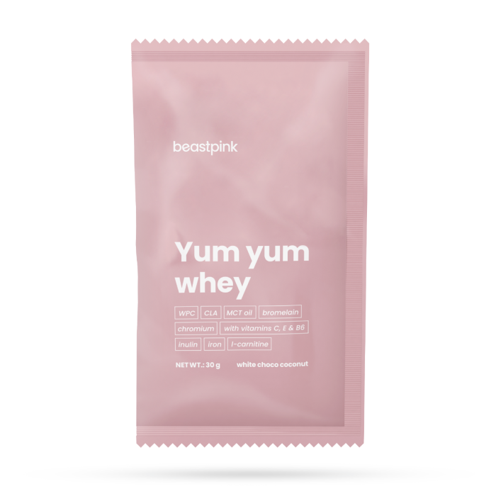 Yum Yum Whey uzorak - BeastPink 30 g - strawberry splash