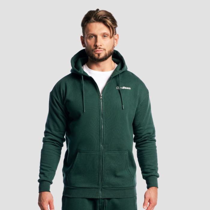 Muški duks Zone Zip Up Forest - GymBeam XL