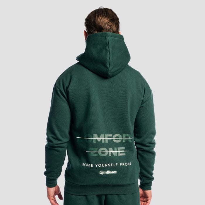 Muški duks Zone Zip Up Forest - GymBeam XL