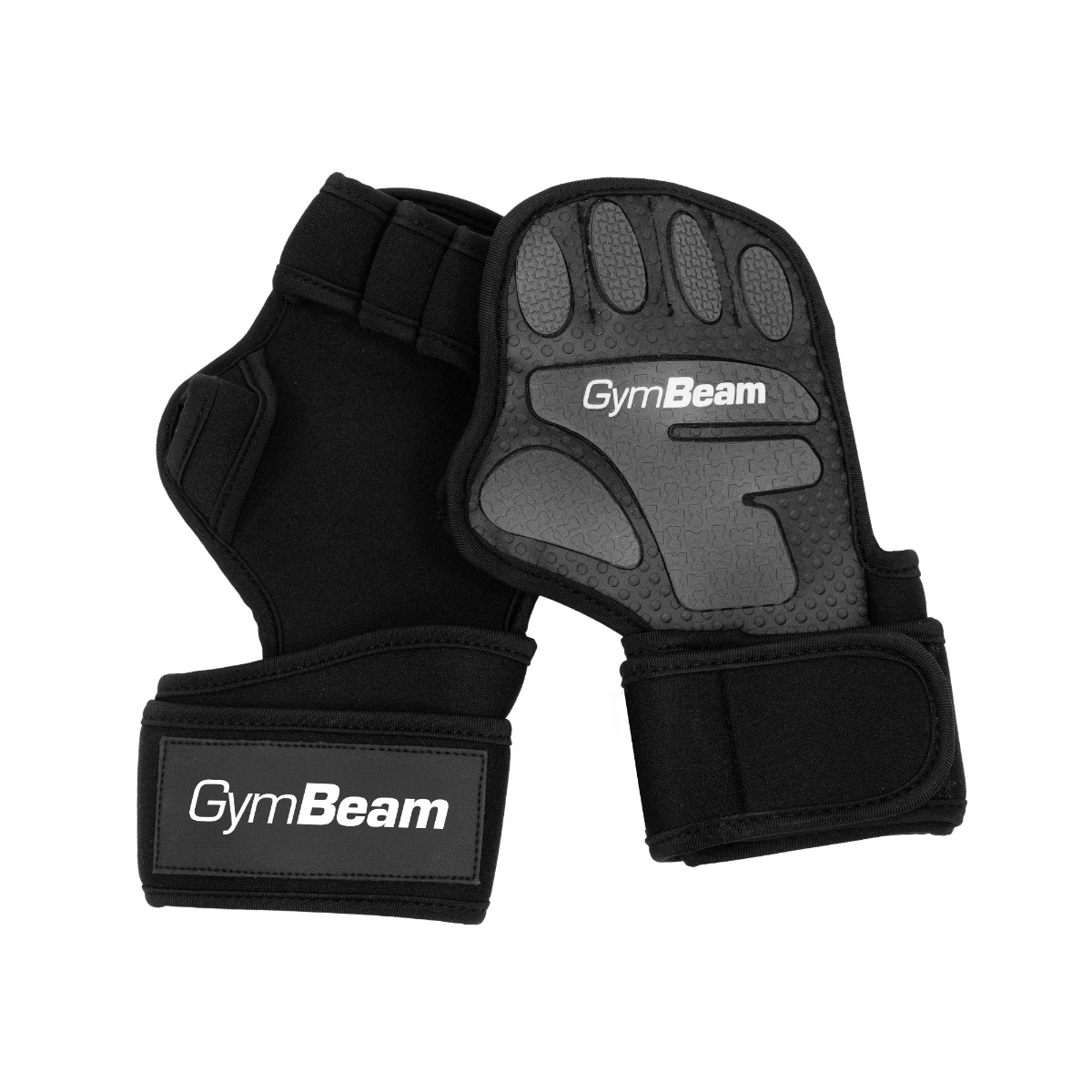 Fitnes rukavice Heavy Grip Black - GymBeam