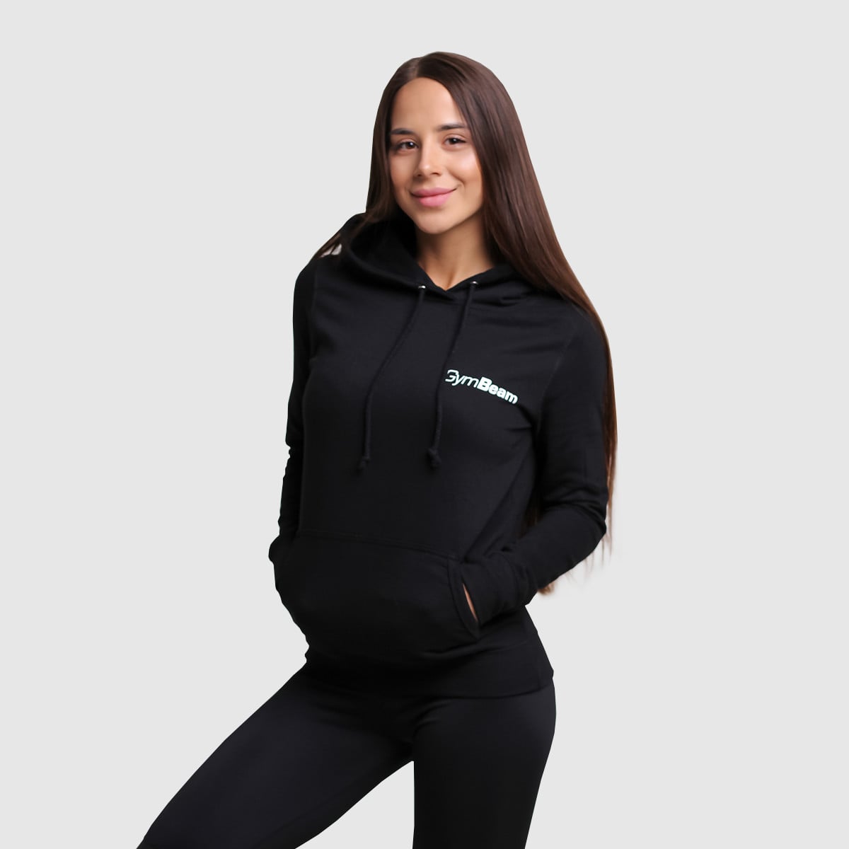 Ženski duks PRO Hoodie Black - GymBeam