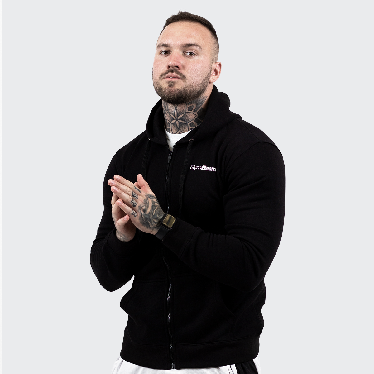 Duks Zipper Hoodie Black - GymBeam