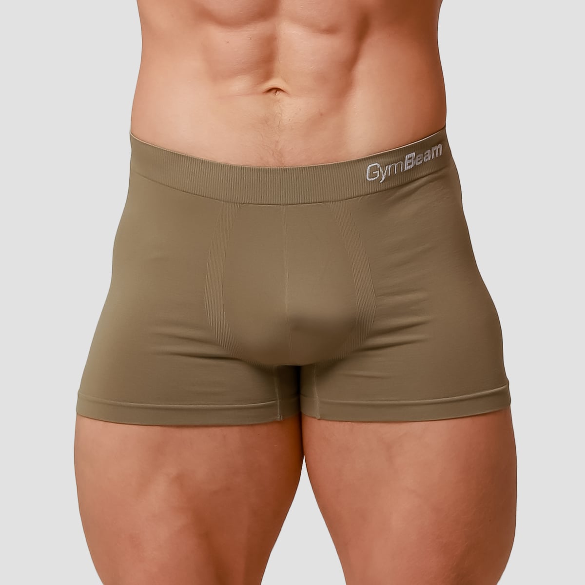 Muške bokserice Seamless 2Pack Army - GymBeam