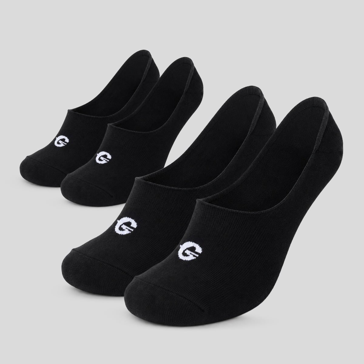 Čarape No-Show 2Pack Black - GymBeam