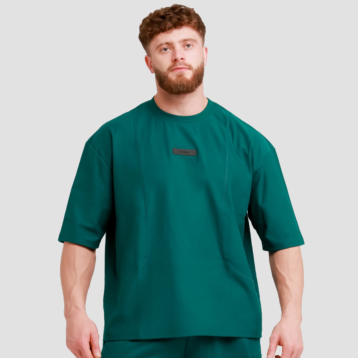 Muška oversized majica Unstoppable Green - GymBeam
