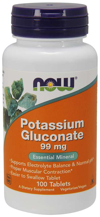 Kalijum glukonat 99 mg - NOW Foods