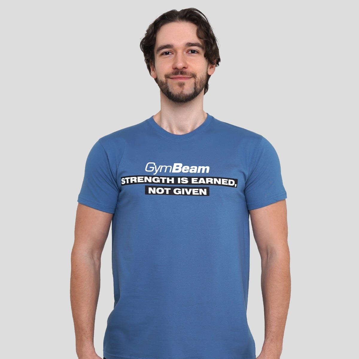 Majica Strength Storm Blue - GymBeam