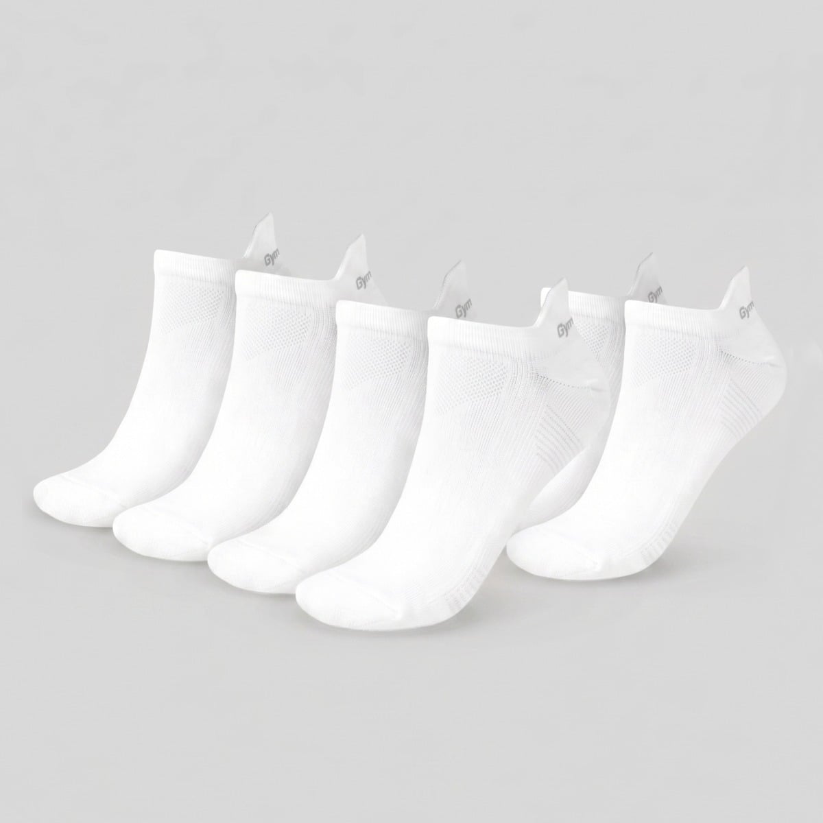 Tab Socks 3Pack White - GymBeam