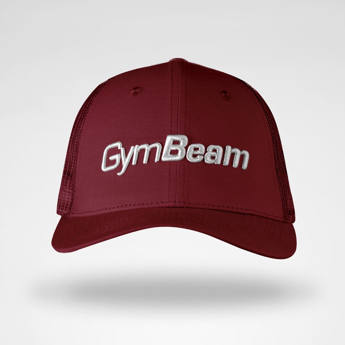 Kačket Mesh Panel Cap Burgundy - GymBeam