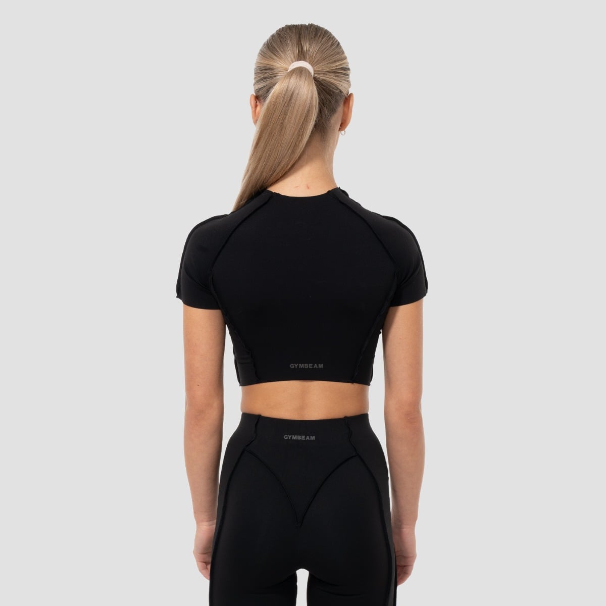 Women‘s Cosmo Cropped T-shirt Black - GymBeam