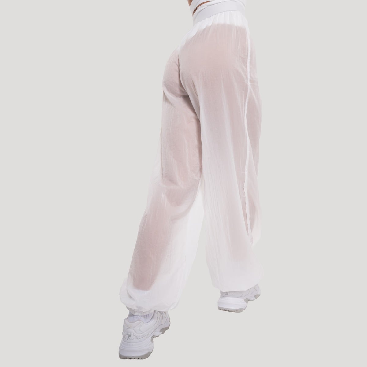 Women‘s Flow Pants White - GymBeam
