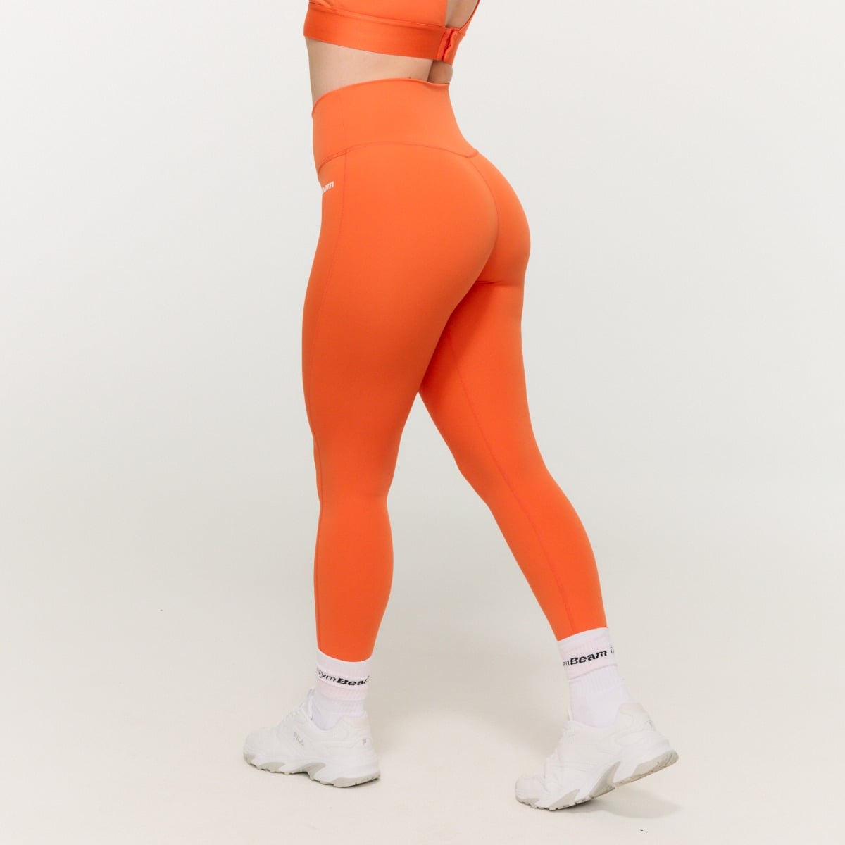 Ženske helanke visokog struka Limitless Orange - GymBeam