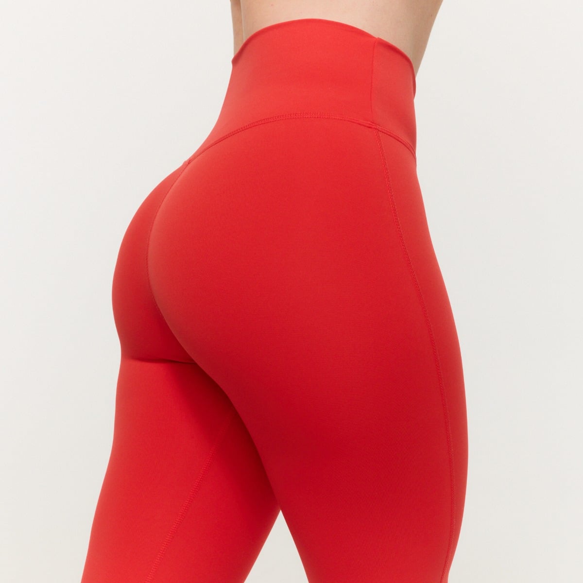 Ženske helanke visokog struka Limitless Hot Red - GymBeam