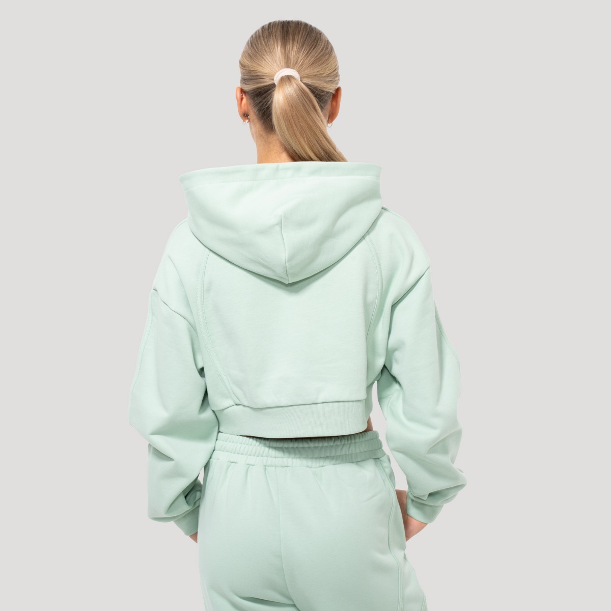 Women‘s Mochi Cropped Hoodie Green - GymBeam