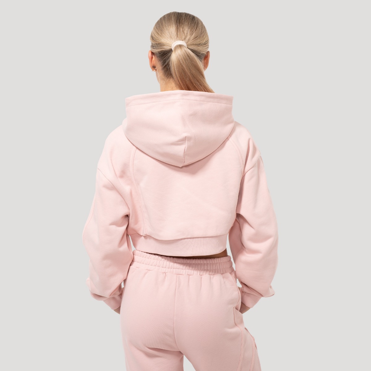 Women‘s Mochi Cropped Hoodie Pink - GymBeam