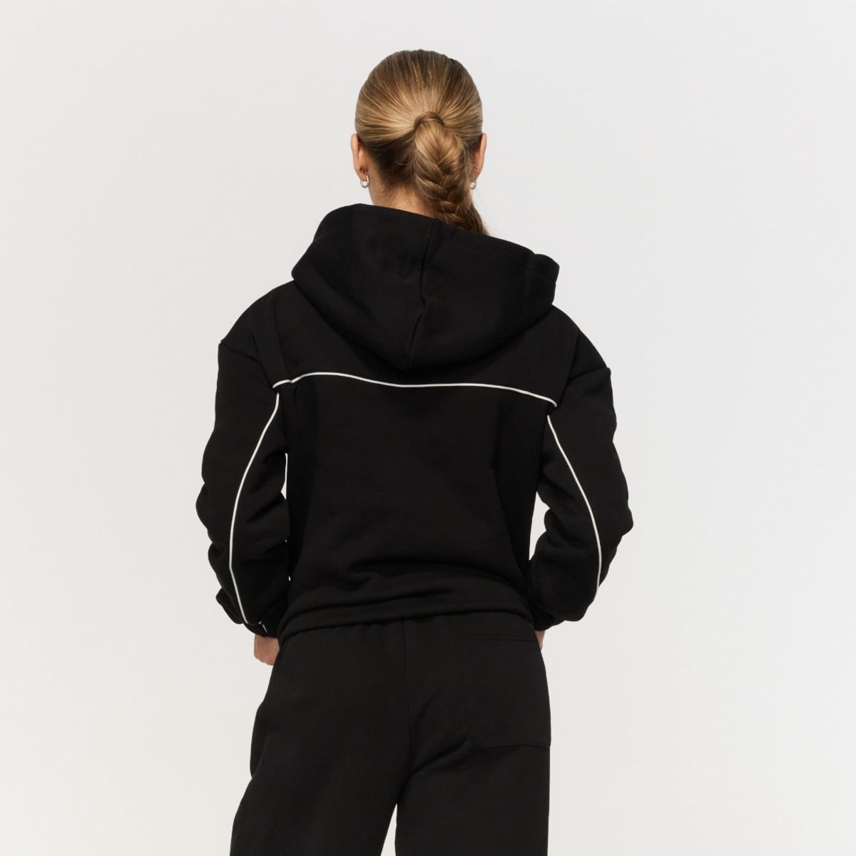 Ženski duks Varsity Black - GymBeam