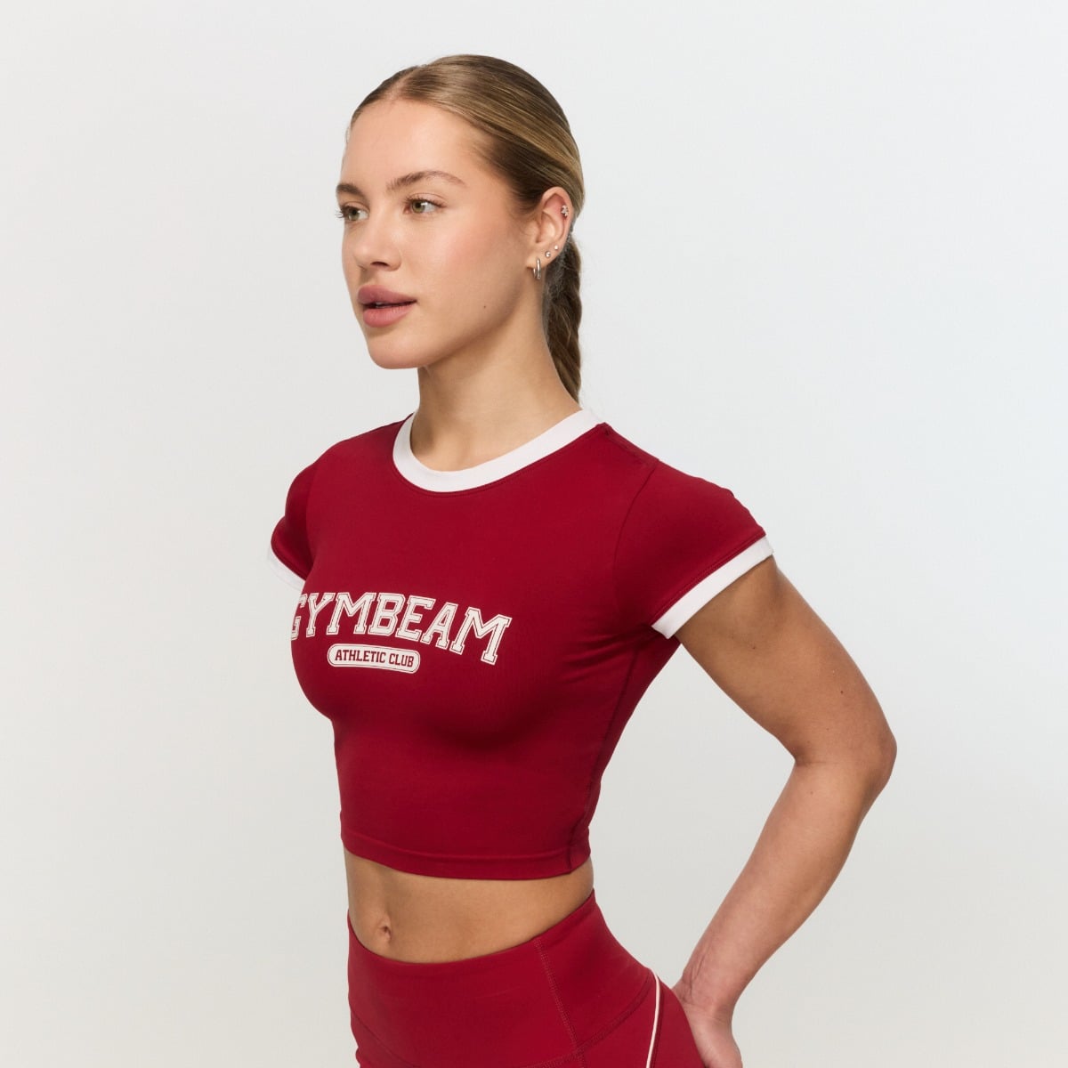 Ženska majica Varsity Red - GymBeam