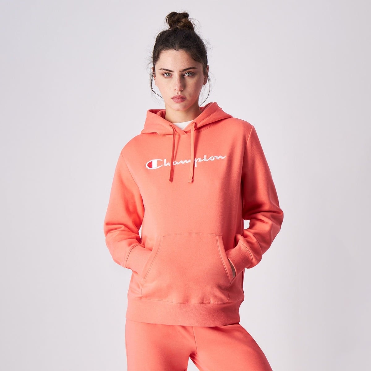 Women‘s Big Logo Slim Fit Hoodie Red - Champion