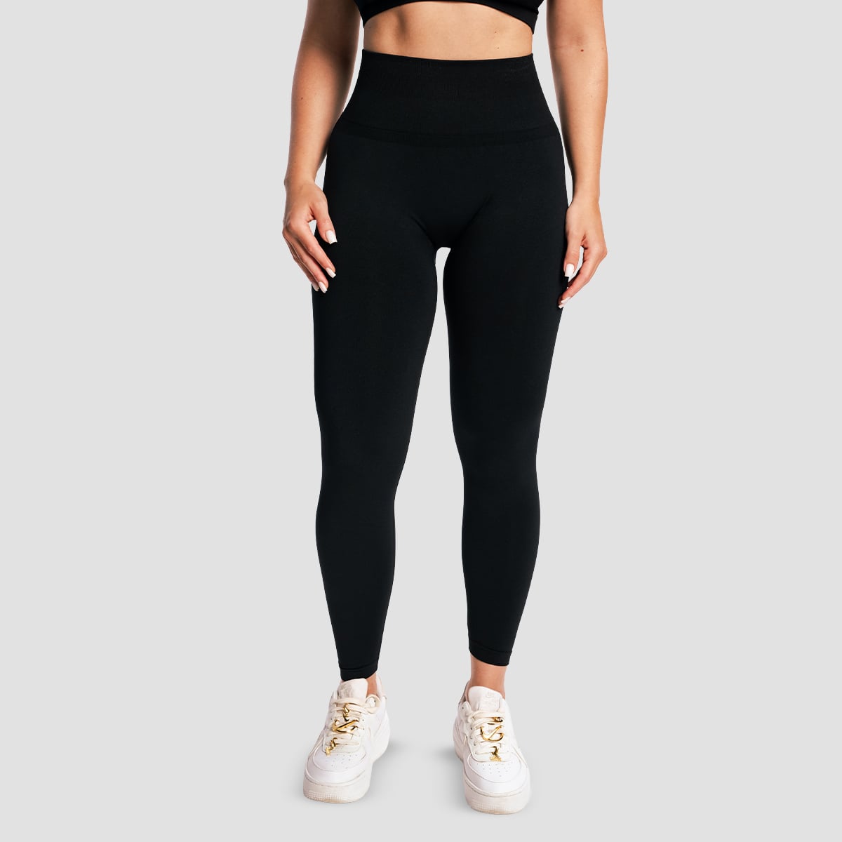 Ženske helanke Sculpt Seamless Black - GymBeam