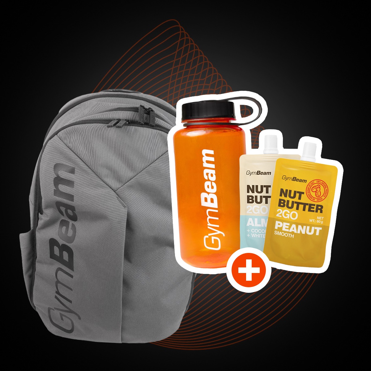 Mono Backpack Grey - GymBeam + pokloni