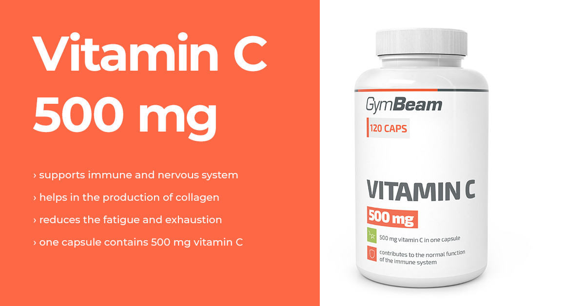 Витамин Ц 500 мг - GymBeam