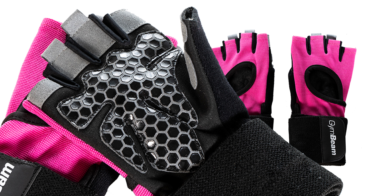 Ženske zaštitne fitness rukavice Pink - GymBeam