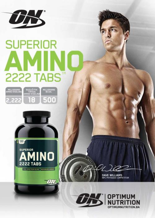 Аминокиселине Superior Amino 2222 - Optimum Nutrition