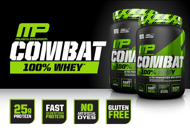 Протеин Combat 100% Whey - MusclePharm